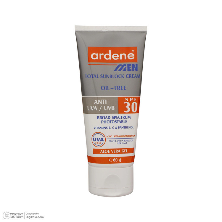 کرم ضدآفتاب آقایان آردن SPF30 وزن 60 گرم