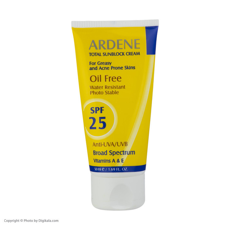 کرم ضدآفتاب آردن مدل SPF25، حجم 50 میلیلیتر