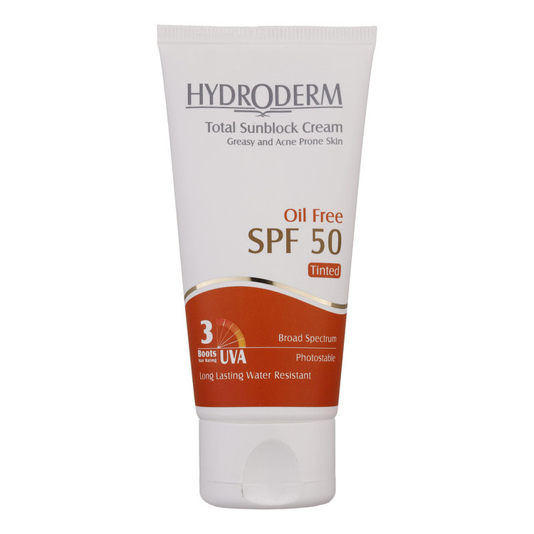 کرم ضدآفتاب هیدرودرم مدل Medium Beige SPF50، حجم 50 میلیلیتر