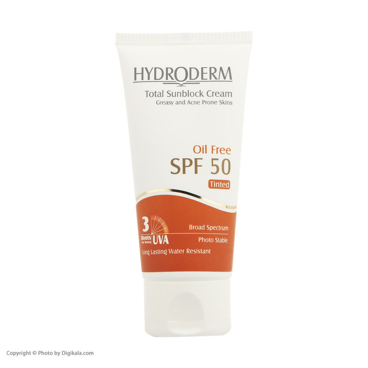 کرم ضدآفتاب هیدرودرم مدل Medium Beige SPF50، حجم 50 میلیلیتر