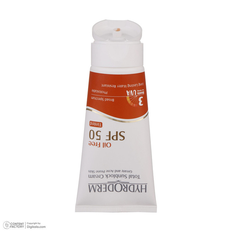 کرم ضدآفتاب هیدرودرم مدل Medium Beige SPF50، حجم 50 میلیلیتر