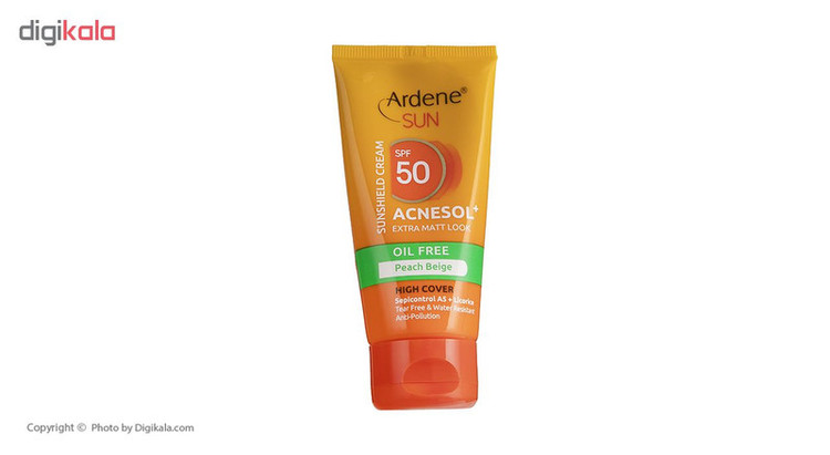 کرم ضد آفتاب آردن سان مدل Peach Beige وزن 50 گرم