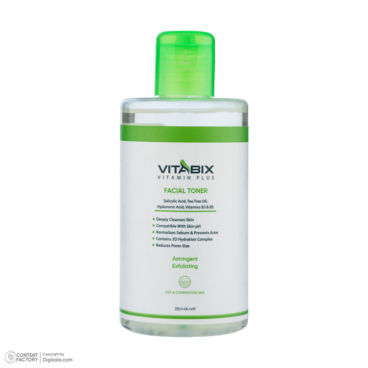 تونر پوست ویتابیکس مدل Astringent حجم 250 میلی لیتر