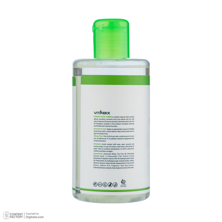 تونر پوست ویتابیکس مدل Astringent حجم 250 میلی لیتر