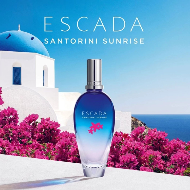 عطر اسکادا سانتورینی - یک گرم تضمینی Escada Santorini Sunrise اسانس اصل و خالص با کیفیت عالی و ماندگاری بالا